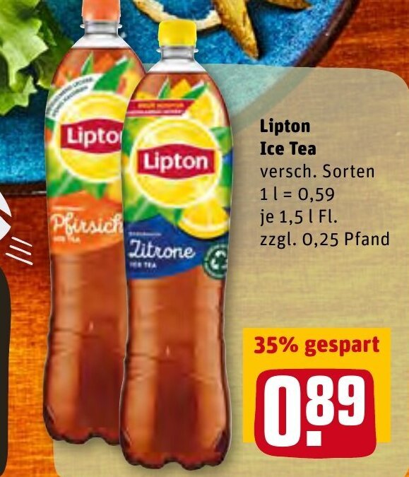 Lipton Ice Tea 1,5L Angebot bei REWE Center