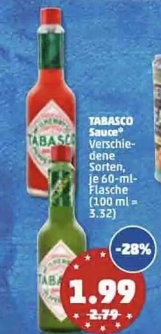 PENNY Tabasco Sauce 60ml Angebot