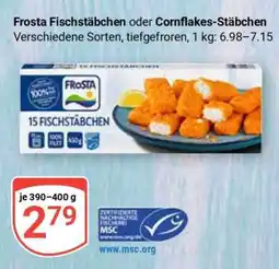 Globus Frosta Fischstäbchen oder Cornflakes-Stäbchen Angebot