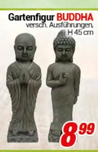 CENTERSHOP Buddha Gartenfigur H 45 cm Angebot