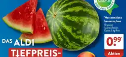 Aldi Süd Wassermelone kernarm, lose Angebot