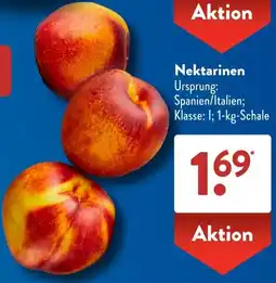Aldi Süd Nektarinen Angebot