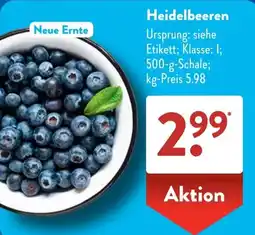 Aldi Süd Heidelbeeren Angebot