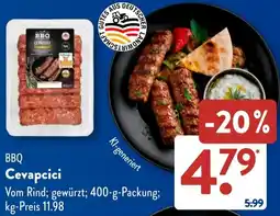 Aldi Süd BBQ Cevapcici Angebot