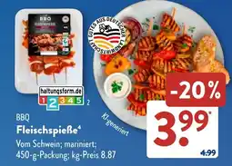 Aldi Süd BBQ Fleischspieße Angebot