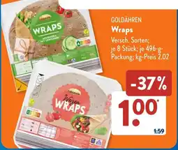 Aldi Süd GOLDÄHREN Wraps Angebot