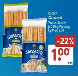 Aldi Süd CUCINA Grissotti Angebot