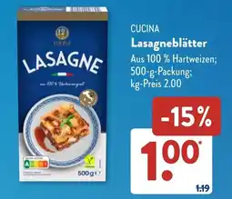 Aldi Süd CUCINA Lasagneblätter Angebot