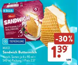 Aldi Süd MUCCI Sandwich Buttermilch Angebot