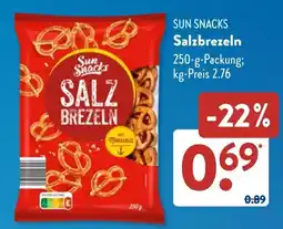 Aldi Süd SUN SNACKS Salzbrezeln Angebot