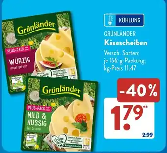 GRÜNLÄNDER Käsescheiben