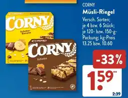 Aldi Süd CORNY Müsli-Riegel Angebot