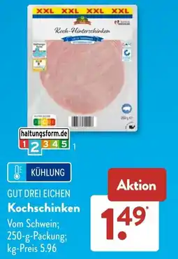 Aldi Süd GUT DREI EICHEN Kochschinken Angebot