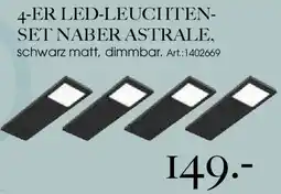 Zurbrüggen 4-er led-leuchtenset naber astrale Angebot