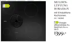 Zurbrüggen Muldenlüftung BORA E6oN mit 4 Induktions Kochzonen Angebot