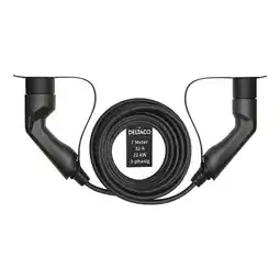 Netto Marken-Discount Deltaco E-Auto Ladekabel, Typ2 auf Typ2, 32 A, 22 kW, 3-phasig, 7m Angebot