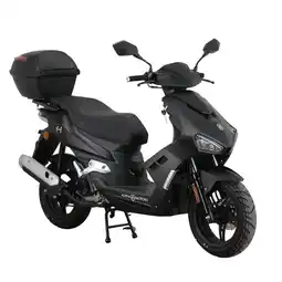 Netto Marken-Discount Alpha Motors Motorroller Mustang FI 50 ccm 45 kmh EURO 5 mattschwarz inkl. Topcase Angebot