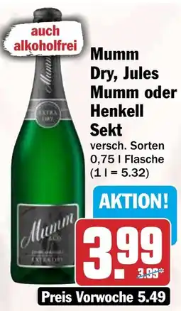 HIT Mumm Sekt Angebot