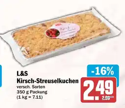 HIT L&S Kirsch-Streuselkuchen Angebot