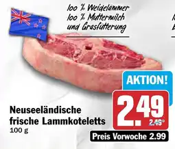HIT Neuseeländische frische Lammkoteletts Angebot