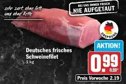 HIT Deutsches frisches Schweinefilet Angebot