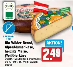 HIT Bio Wilder Bernd, Alpenblumenkäse, herzige Marie, Weißbierkäse Angebot