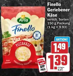 HIT Arla Finello Geriebener Käse Angebot