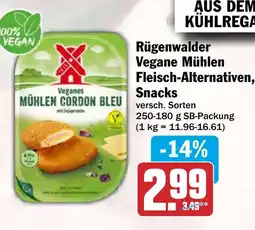 HIT Rügenwalder Vegane Mühlen Fleisch-Alternativen, Snacks Angebot