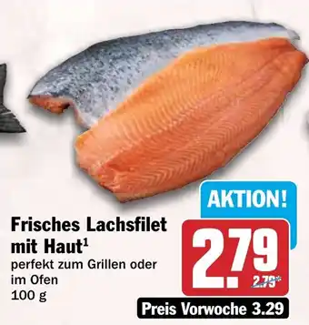 HIT Frisches Lachsfilet mit Haut Angebot