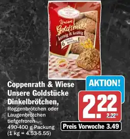 HIT Coppenrath & Wiese Unsere Goldstücke Dinkelbrötchen Angebot