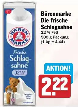HIT Bärenmarke Die frische Schlagsahne Angebot