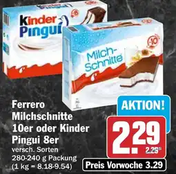 HIT Ferrero Milchschneite Angebot