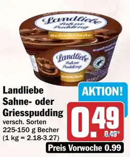 HIT Landliebe Sahne- oder Griesspudding Angebot