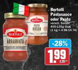 HIT Bertolli Pastasauce oder Pesto Angebot