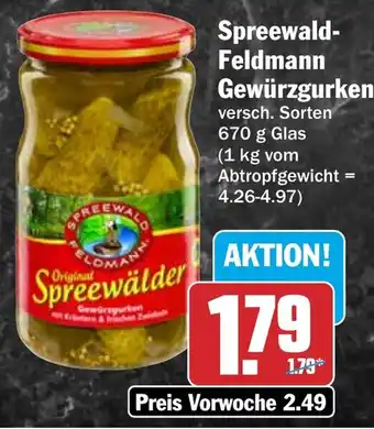 HIT Spreewald-Feldmann Gewürzgurken Angebot