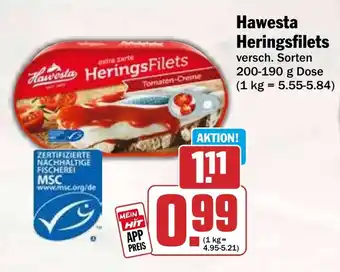 HIT Hawesta HeringsFilets Angebot