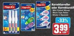 HIT Tipp-Ex Korrekturroller oder Korrekturstifte Angebot