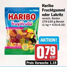 HIT Haribo Fruchtgummi oder Lakritz Angebot