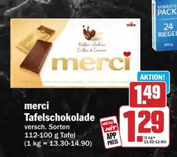 HIT merci Tafelschokolade Angebot