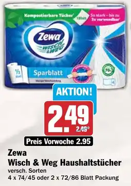 HIT Zewa Wisch & Weg Haushaltstücher Angebot