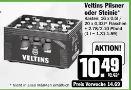 HIT Veltins Pilsner oder Steinie Angebot