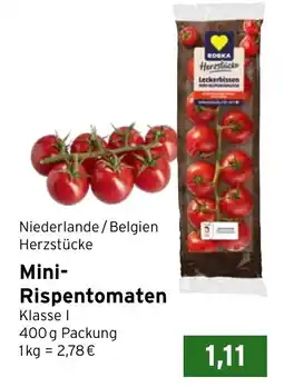 CAP Markt BDEKA Herzstücke Mini-Rispentomaten Angebot