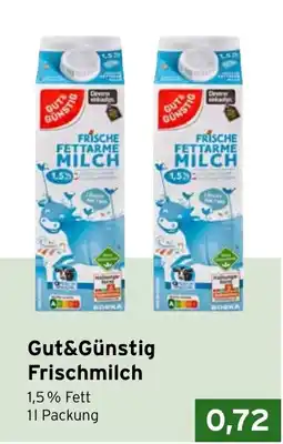 CAP Markt Gut&Günstig Frischmilch Angebot