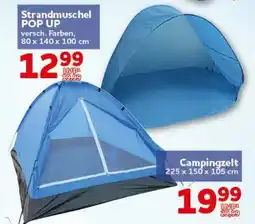 CENTERSHOP Strandmuschel POP UP Angebot