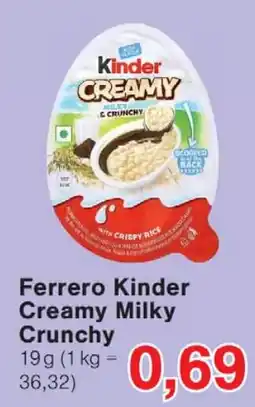 Wiglo Wunderland Ferrero Kinder Creamy Milky Crunchy Angebot
