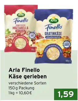 CAP Markt Arla Finello Käse gerieben Angebot