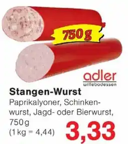 Wiglo Wunderland Stangen-Wurst Adler Angebot