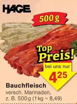 Wiglo Wunderland HAGE Bauchfleisch Angebot