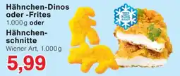 Wiglo Wunderland Hähnchen-Dinos oder -Frites Hähnchenschnitte Wiener Art Angebot