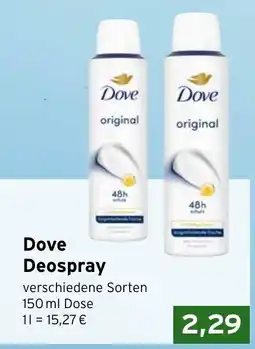 CAP Markt Dove Deospray Angebot